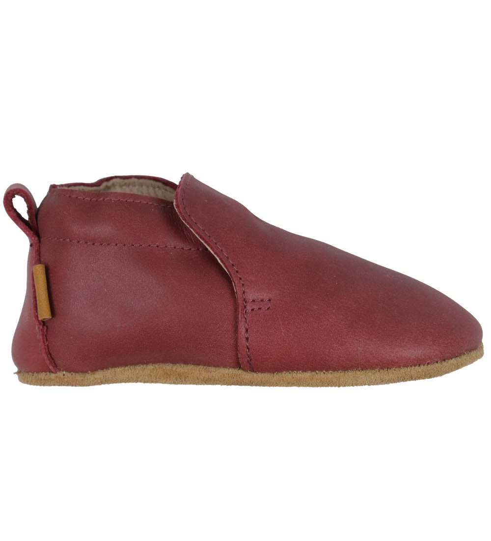 Melton Leren Slippers - Apple Boter