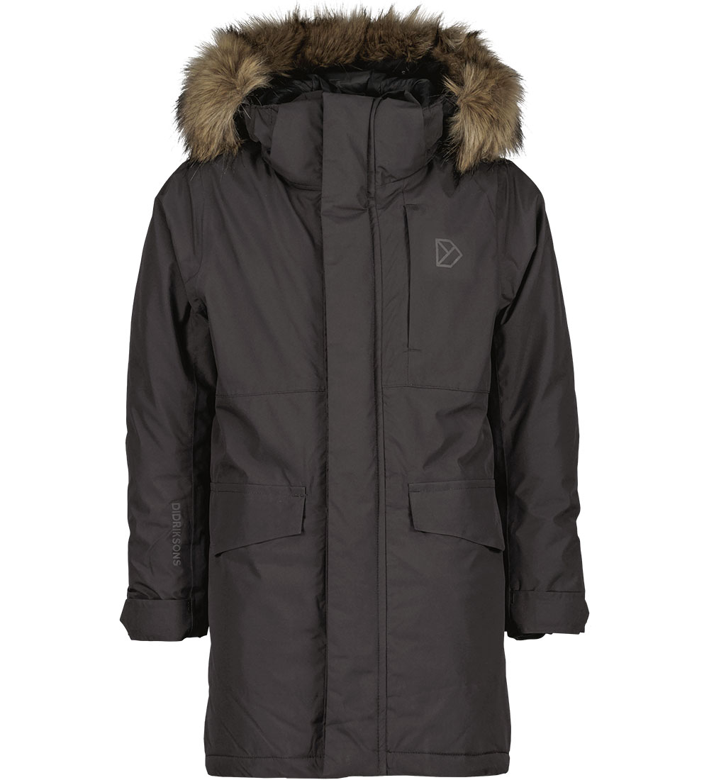 Didriksons Winter Coat - Pyrite - Black