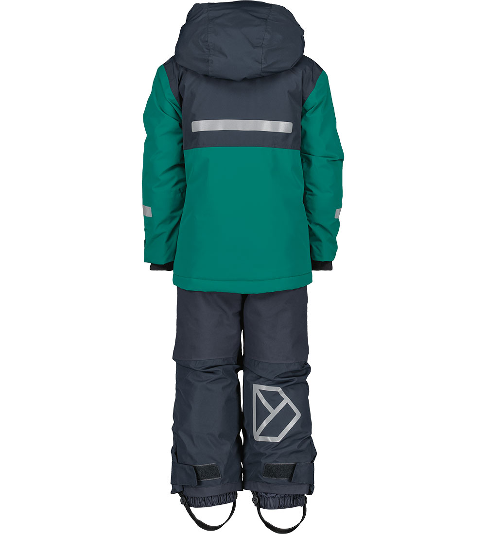 Didriksons Ski set - Skare - Petrol Green