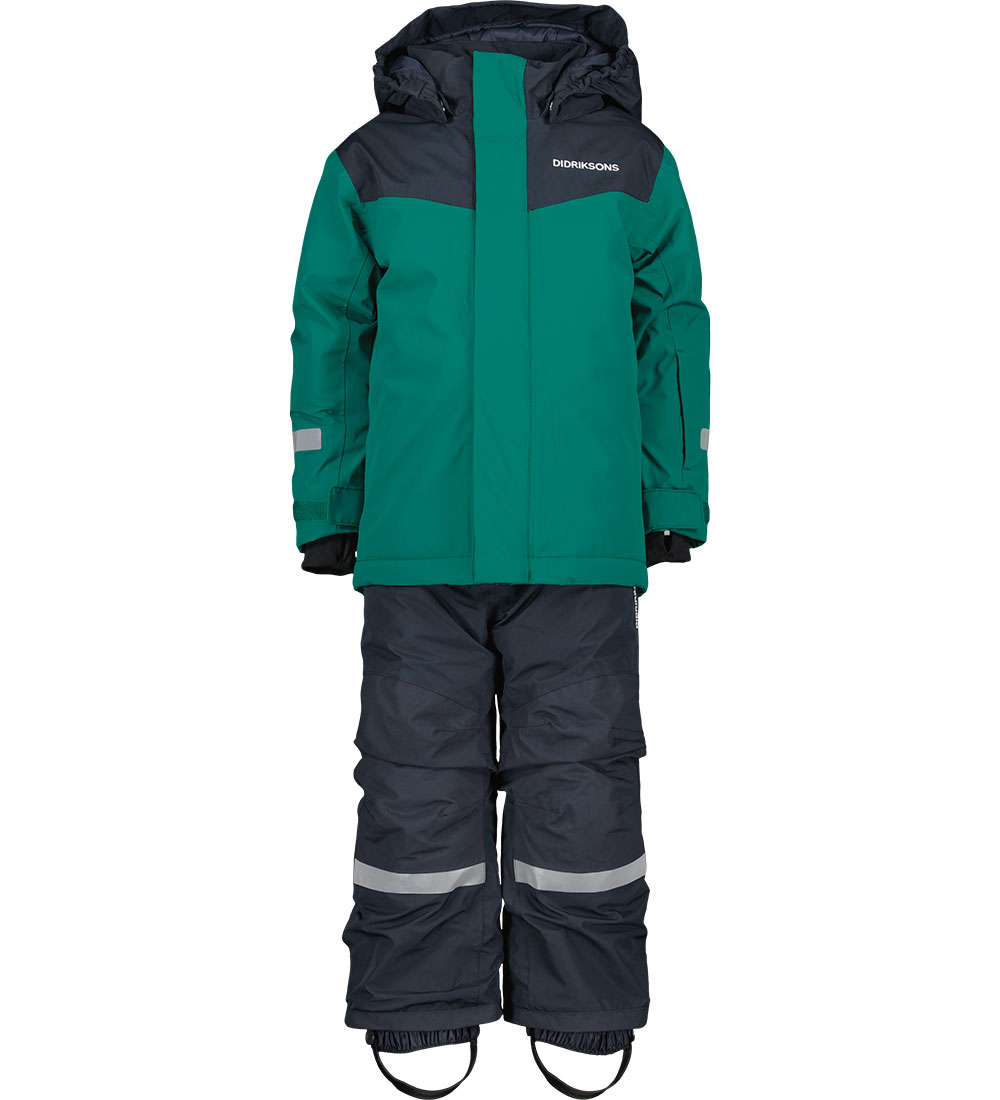 Didriksons Ski set - Skare - Petrol Green