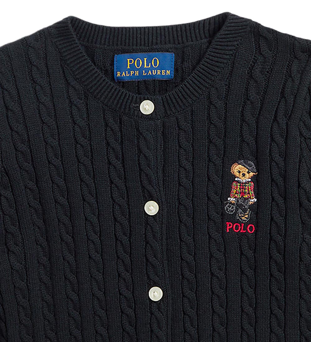 Polo Ralph Lauren Cardigan - Knitted - Holiday - Black