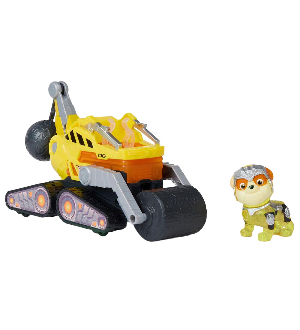 Paw Patrol Toy Car w. Sound/Light - 18 cm - Movie 2 - Rubble Me