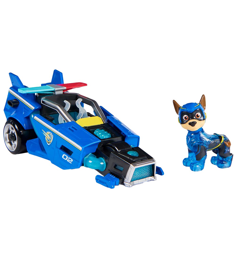 Paw Patrol Toy Car w. Sound/Light - 18 cm - Movie 2 - Chase Migh
