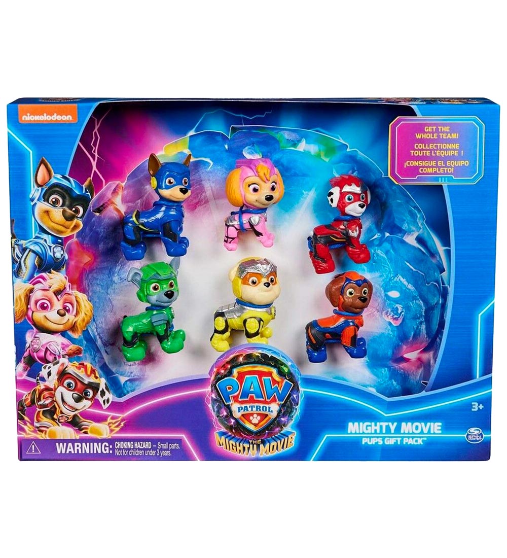 Paw Patrol Gift Box - 7 cm - Movie 2 - 6 Toy Figurine