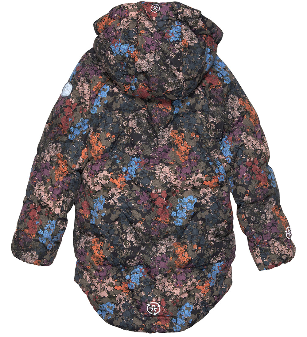 Color Kids Padded Jacket - Misty Rose w. Pattern