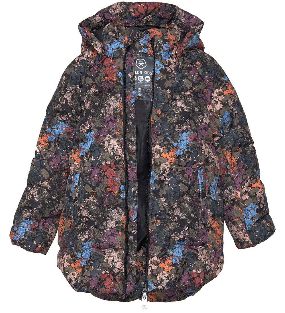 Color Kids Padded Jacket - Misty Rose w. Pattern