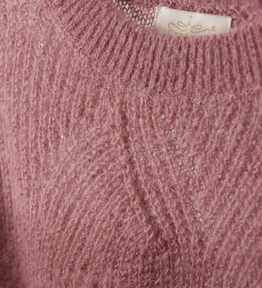 Creamie Blouse - Knitted - Nostalgia Rose w. Pointelle