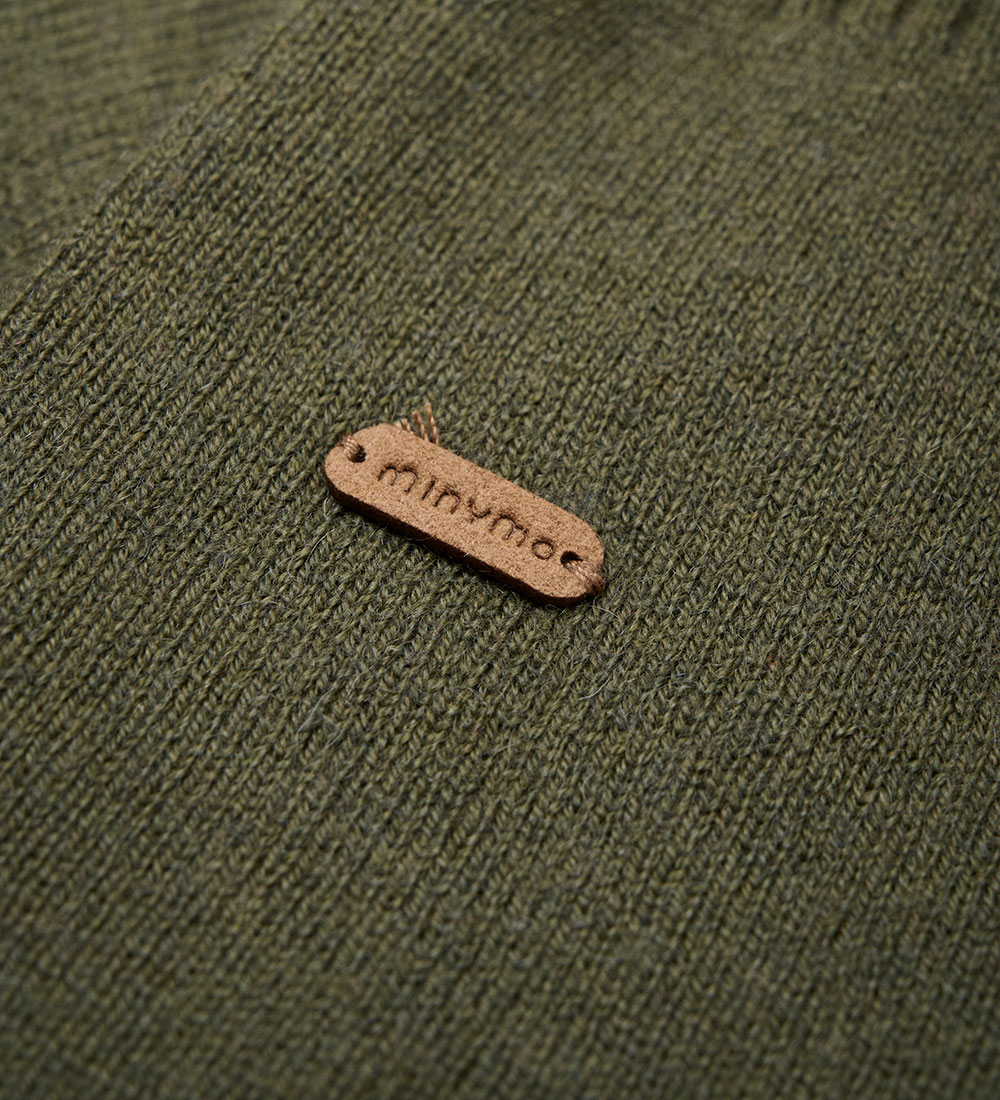 Minymo Balaclava - Wool/Cotton - 2-layer - Olive Night