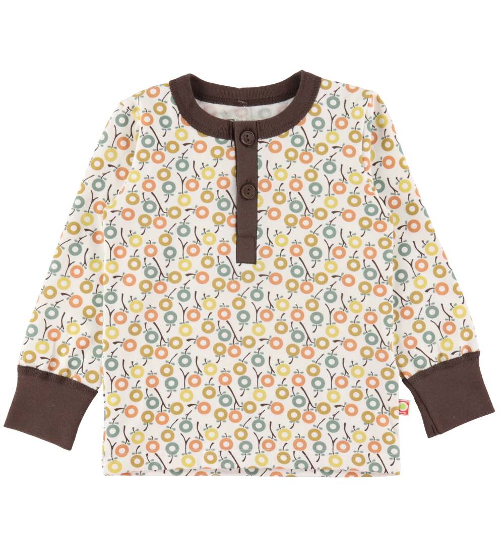 Katvig Pyjama Set - White w. Apples