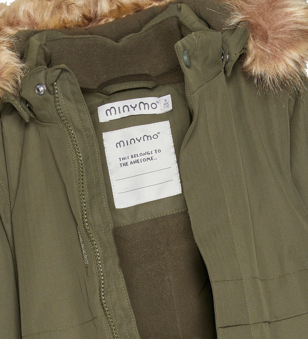 Minymo Winter Coat - Olive Night