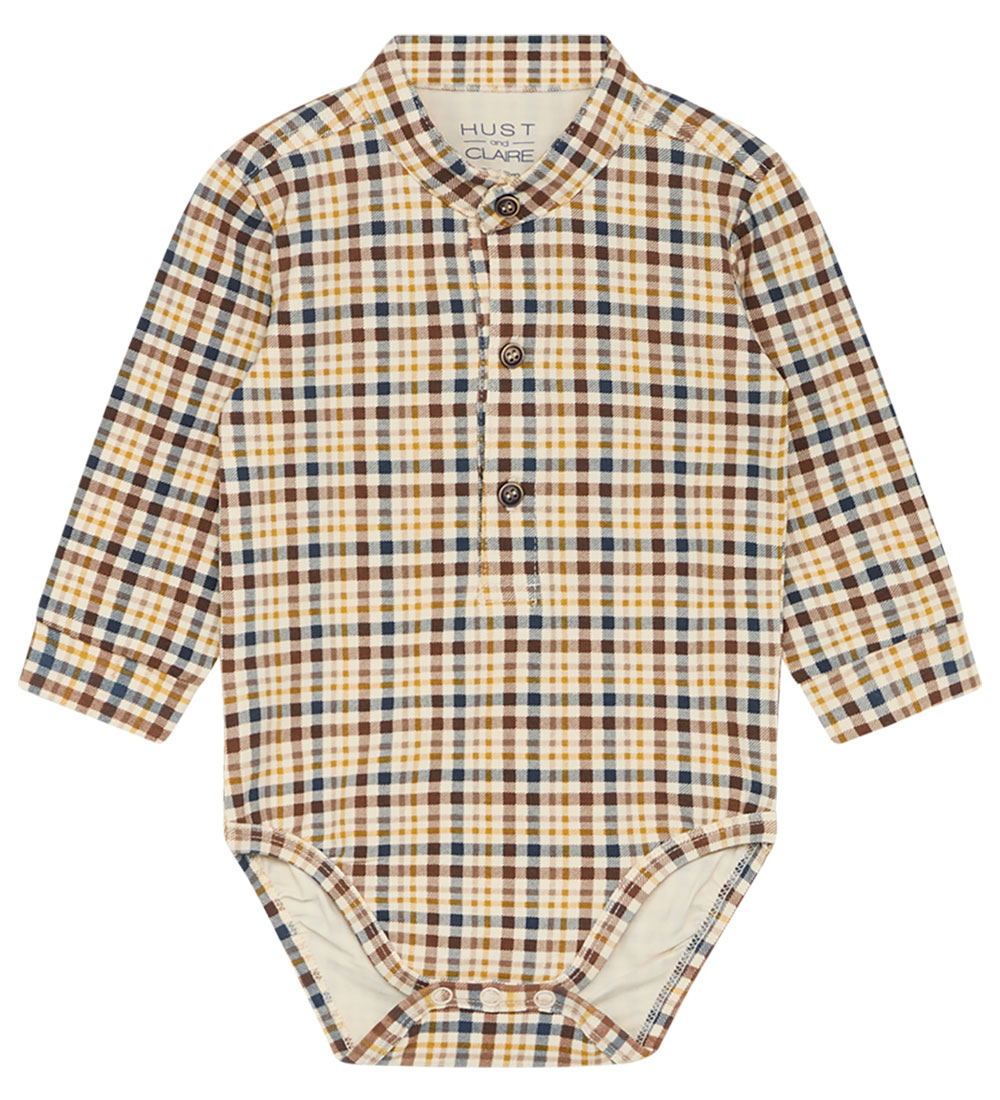 Hust and Claire Shirt Bodysuit l/s - Buoy - Teak