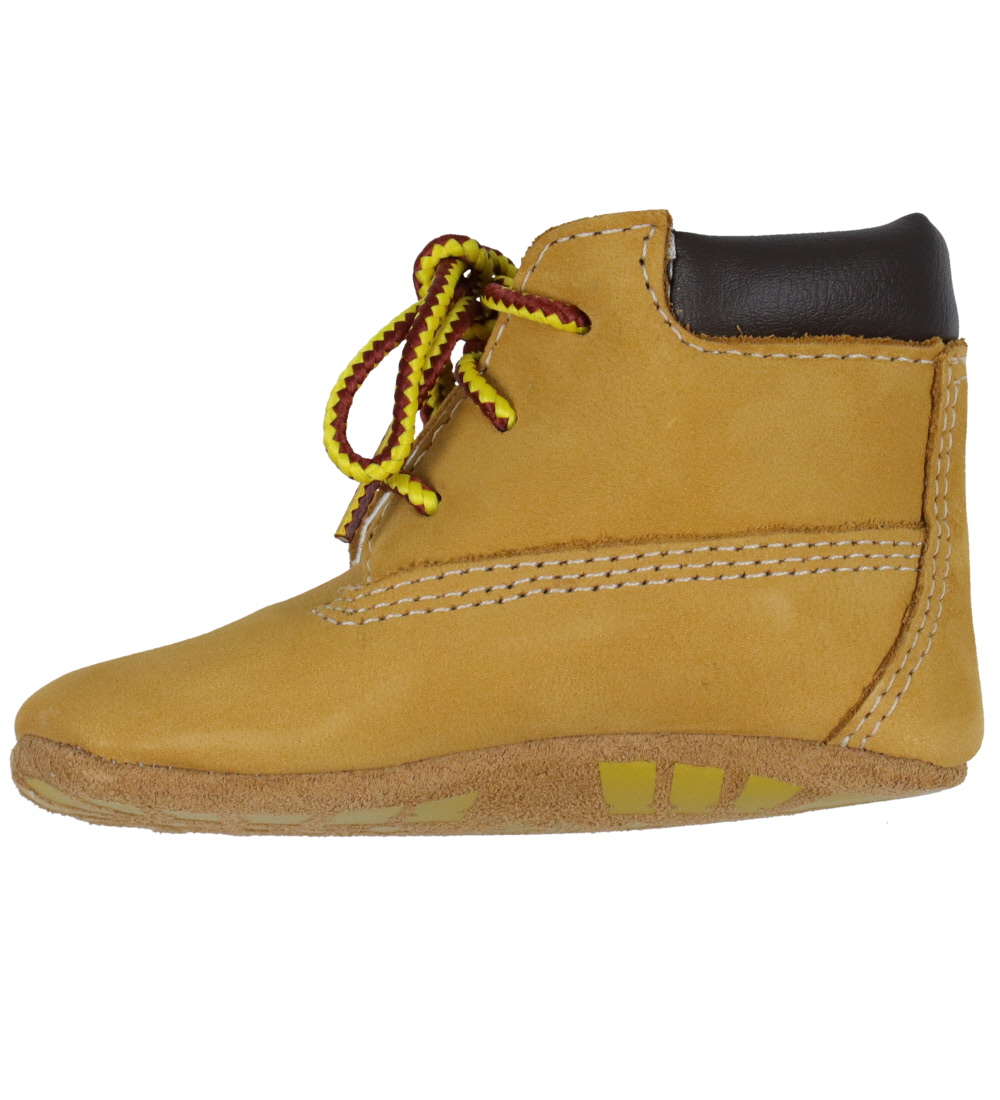 Timberland Leder-Krabbelschuhe/Mütze - GeschenkBox - Wheat