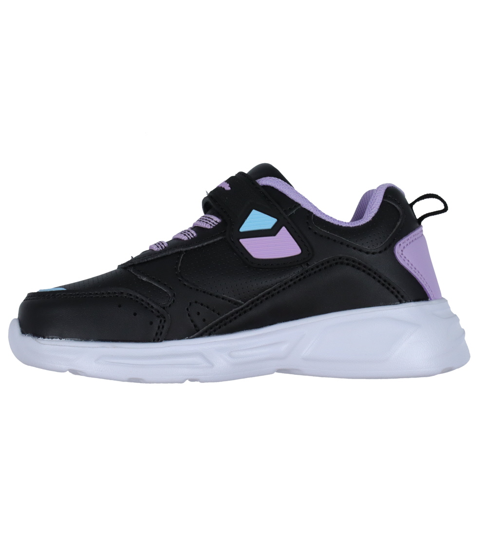 Champion Shoe w. Light - Wave PU G PS - Black w. Purple/Light Bl