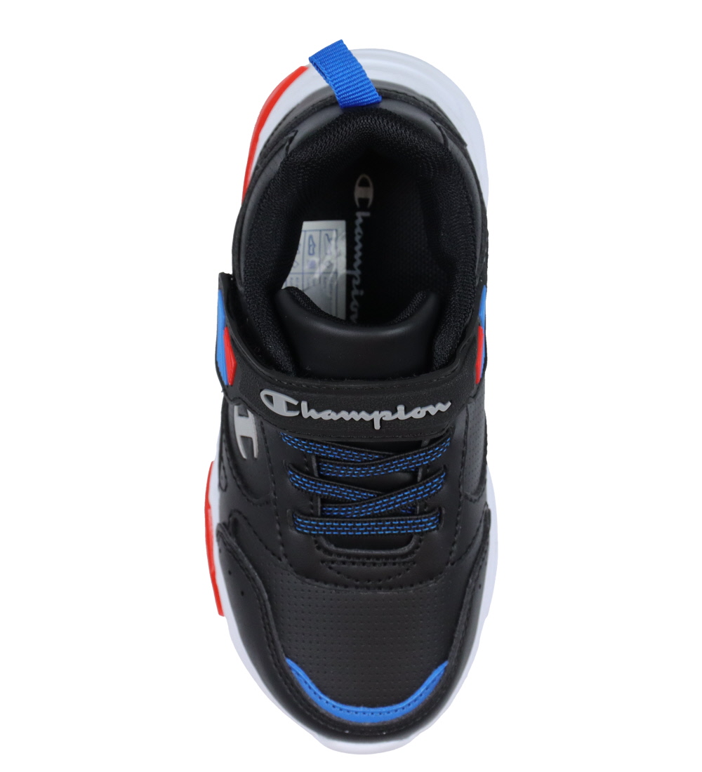 Champion Schuhe m. Hell - Wave PU B PD - Schwarz m. Rot/Blau
