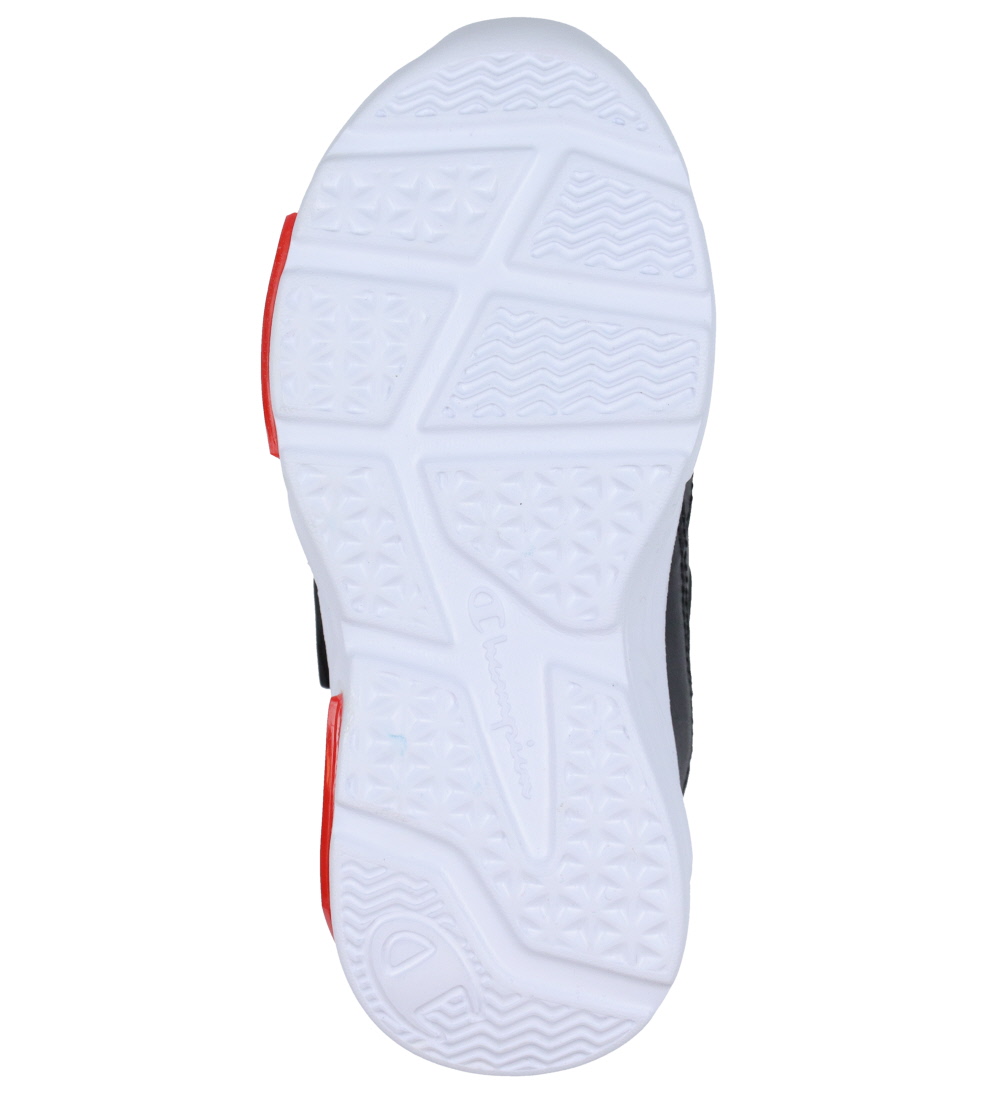 Champion Schuhe m. Hell - Wave PU B PD - Schwarz m. Rot/Blau