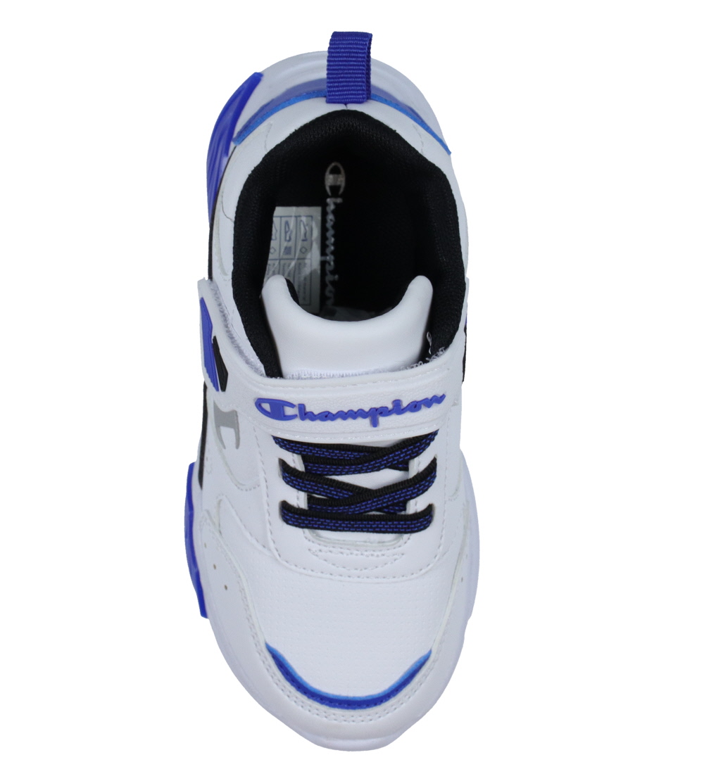 Champion Shoe w. Light - Wave PU B PS - White w. Black/Blue