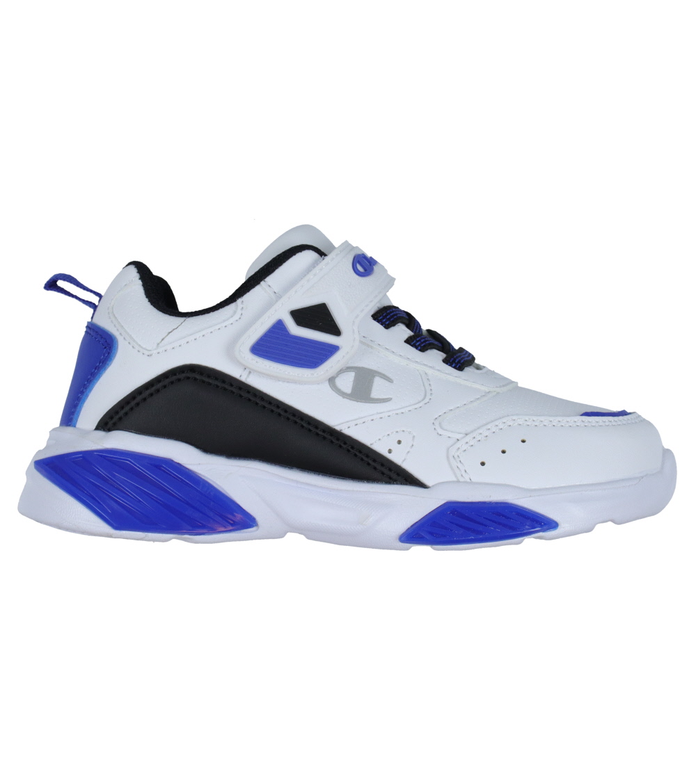 Champion Shoe w. Light - Wave PU B PS - White w. Black/Blue