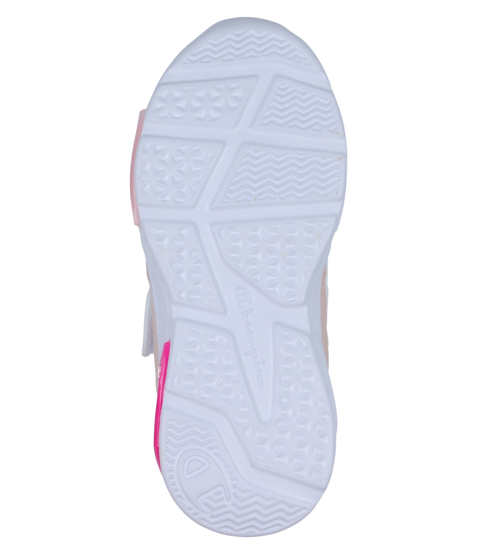 Champion Schuhe m. Light - Wave PU G TD - Weiß/Pink/Puder