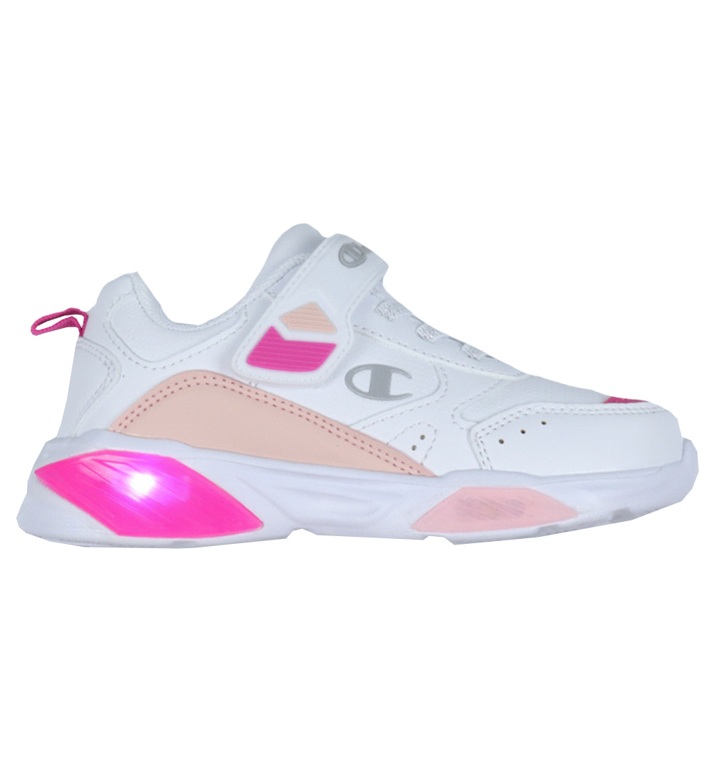 Champion Shoe w. Light - Wave PU G TD - White/Pink/Powder