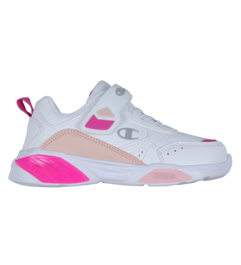 Champion Shoe w. Light - Wave PU G TD - White/Pink/Powder