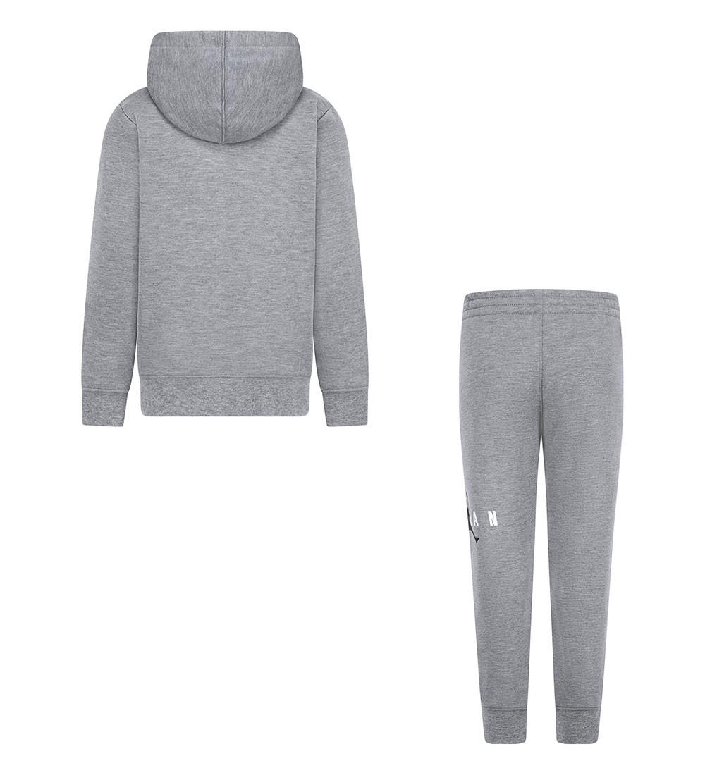 Jordan Sweat Set - Grey Melange w. Logo