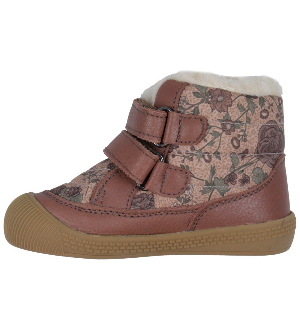 Wheat Vinterkängor - Daxi - Tex - Dusty Rouge m. Blommor