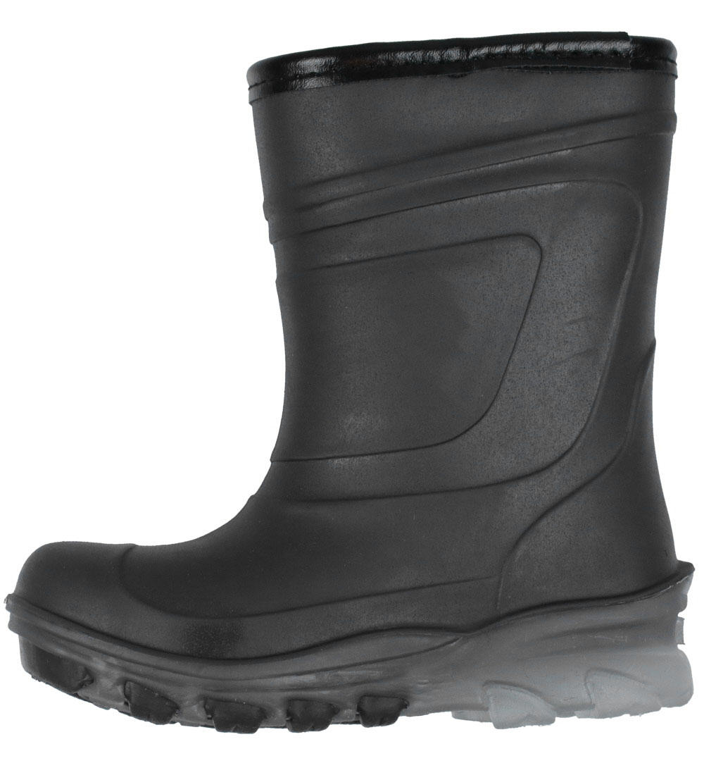 Color Kids Thermo Boots w. Light - Black w. Green