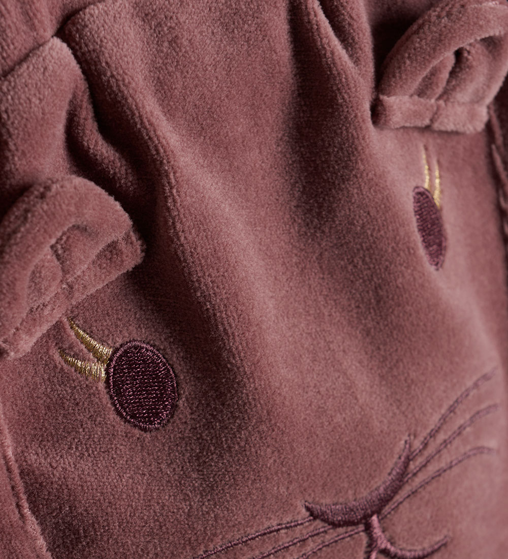 Minymo Velvet Trousers - Rose Taupe w. Squirrel