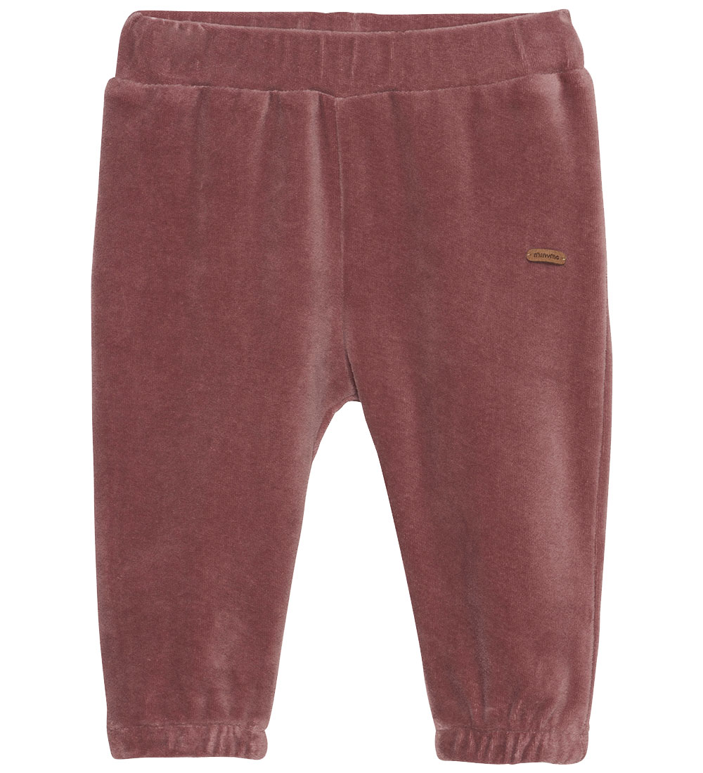 Minymo Velvet Trousers - Rose Taupe w. Squirrel