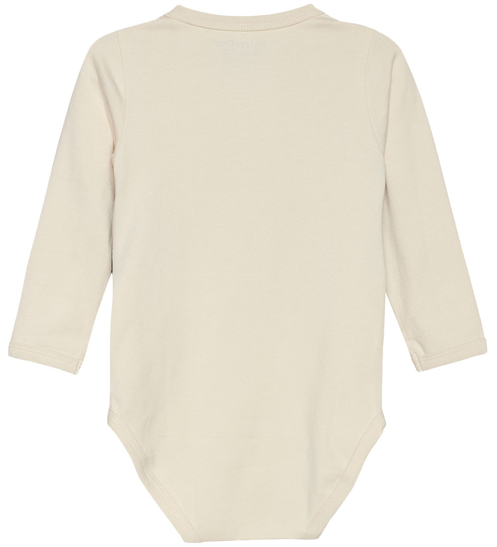 Minymo Bodysuit l/s - Dark Navy/Cream