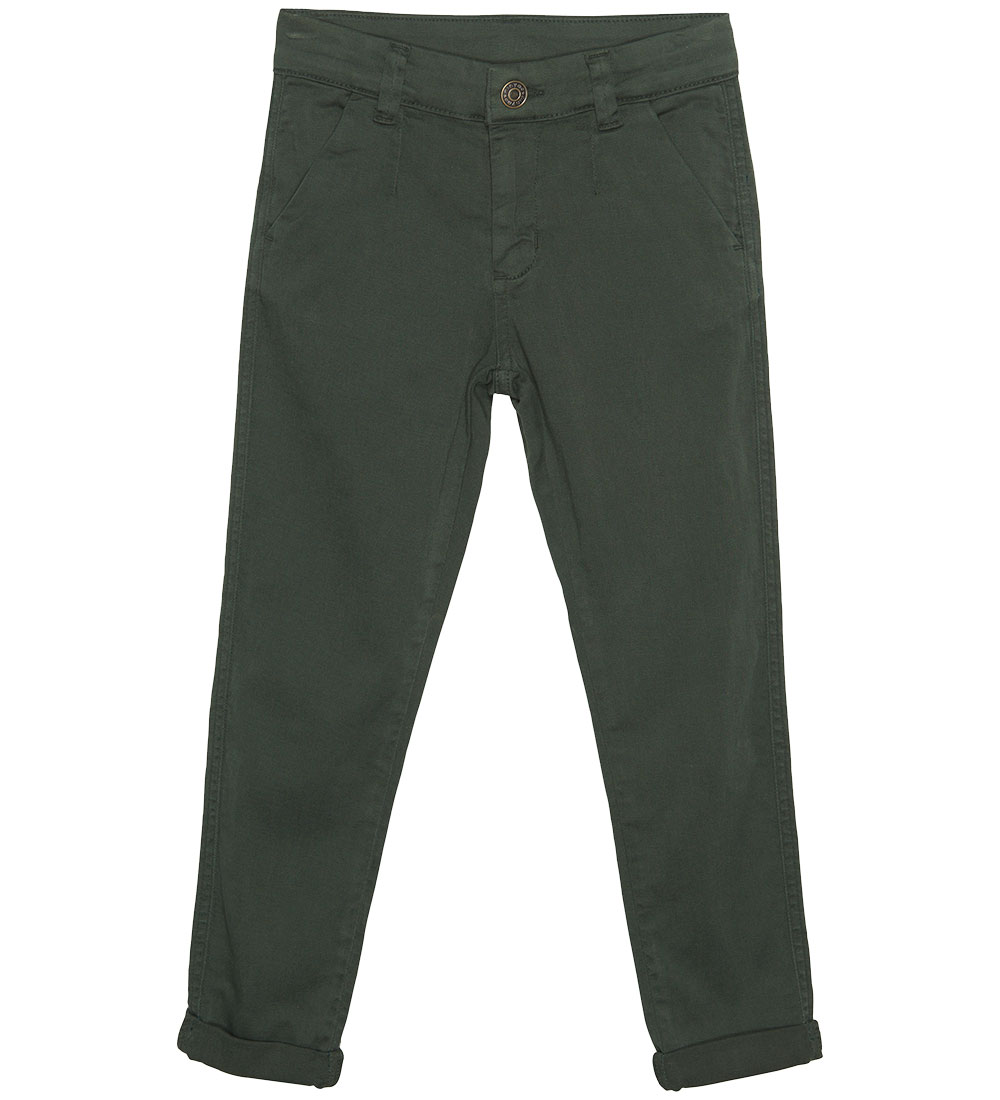 Minymo Trousers - Twill - Deep Forest