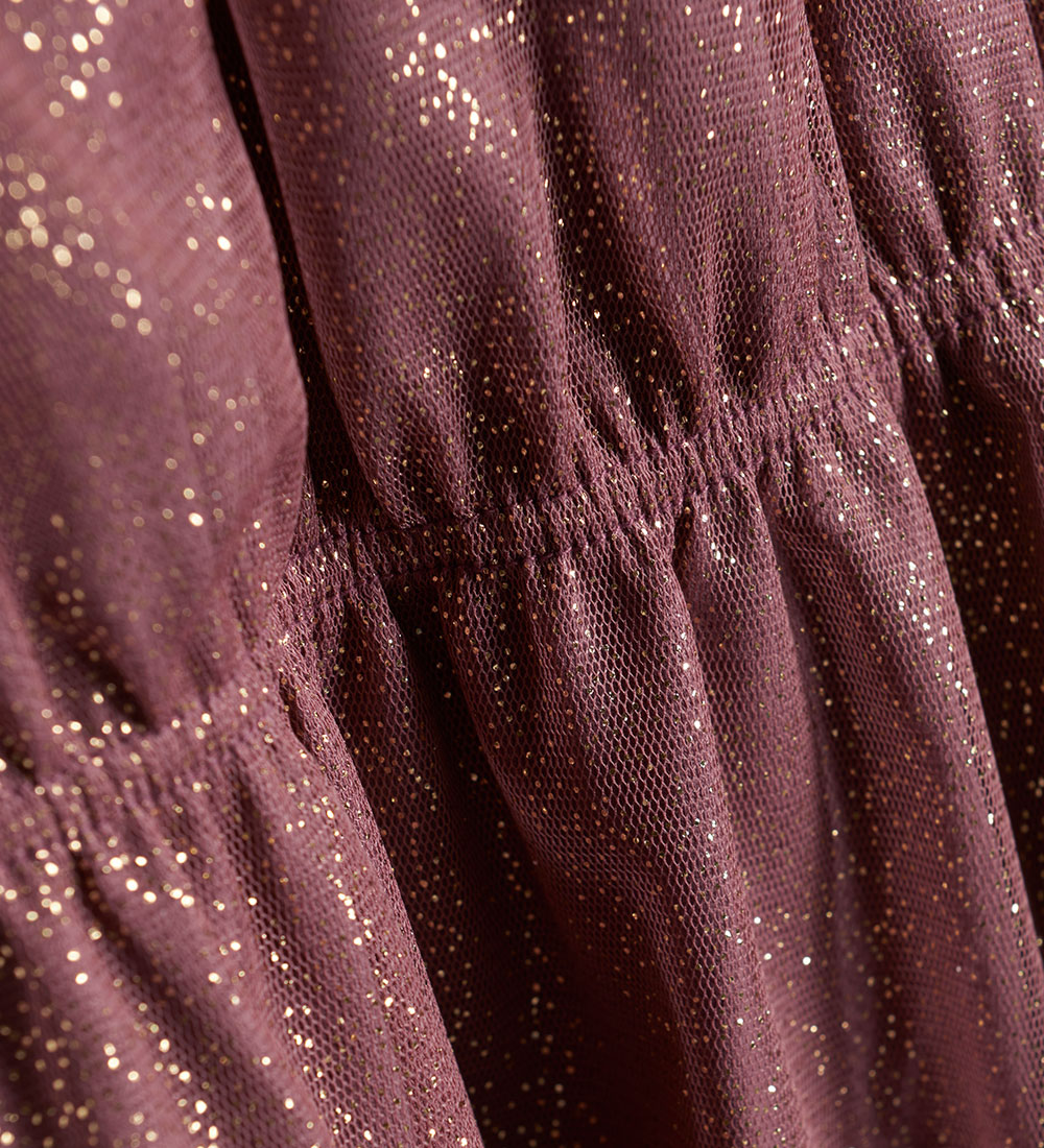 Minymo Dress - Rose Taupe w. Glitter