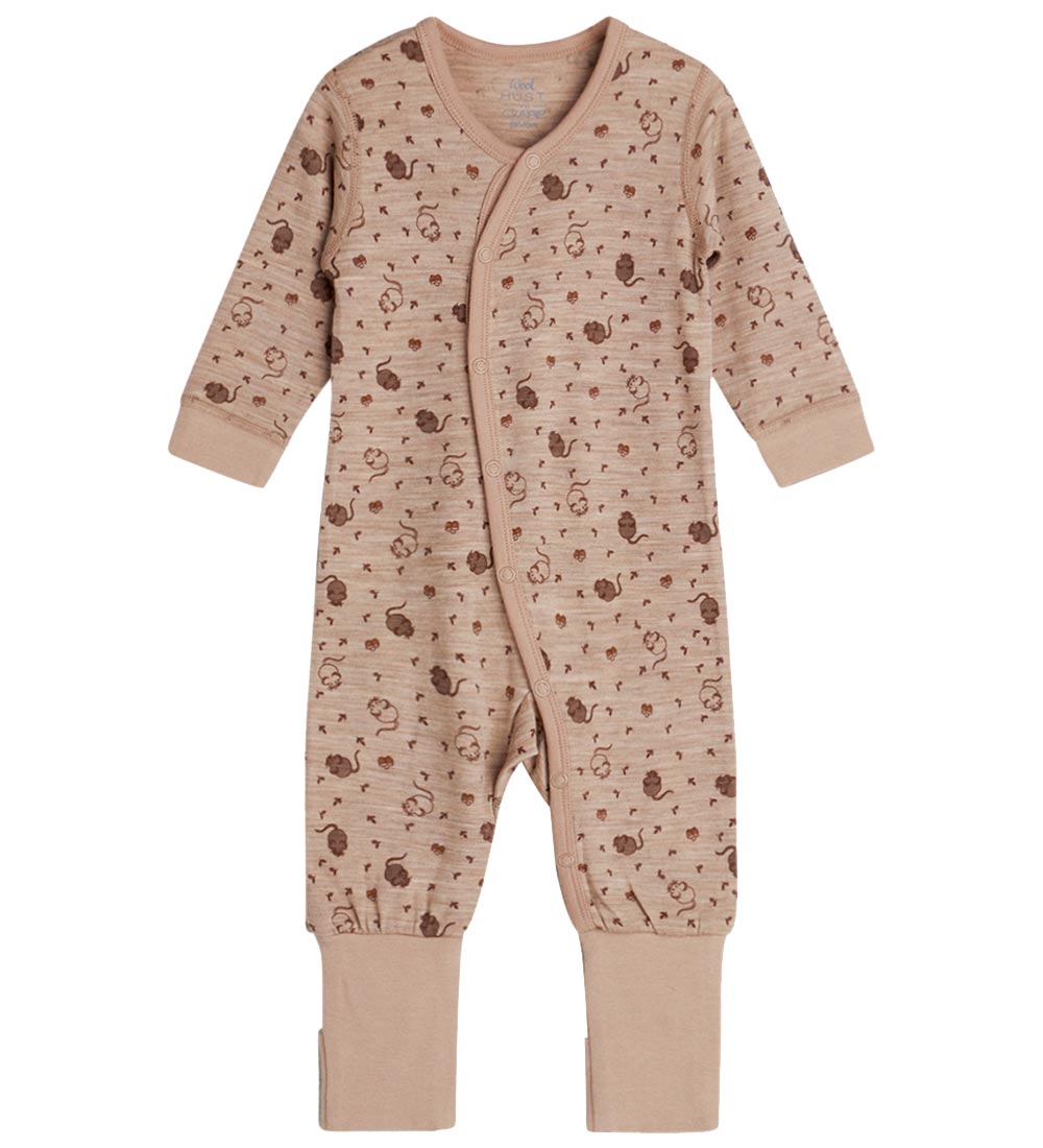 Hust and Claire Jumpsuit - Wool - Mobi - Biscuit Melange