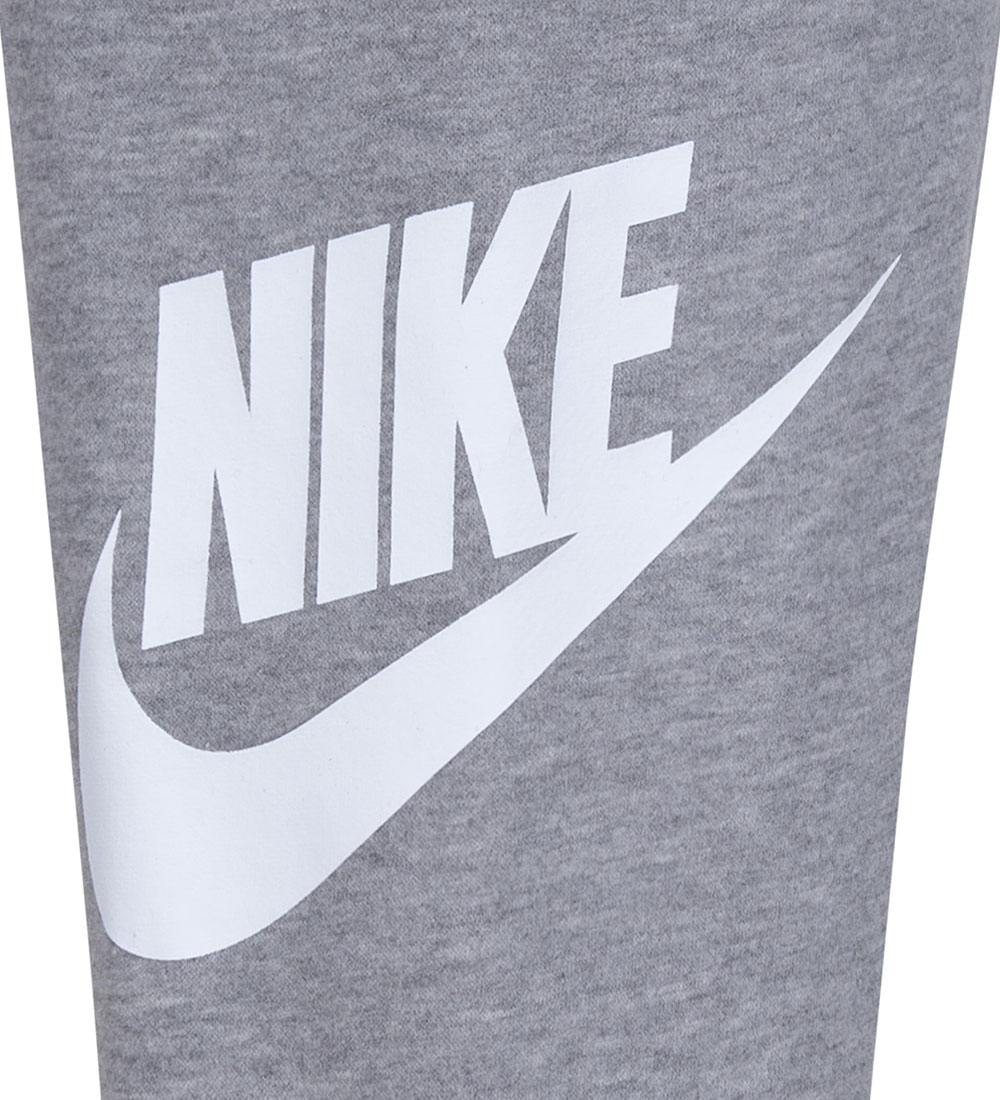 Nike Sweat Set - Grey Melange w. White