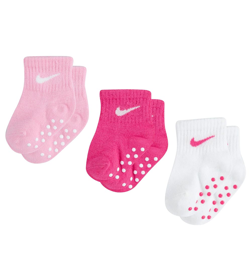 Nike Sukat - 3 kpl - Dark Hyper Vaaleanpunainen/Vaaleanpunainen/