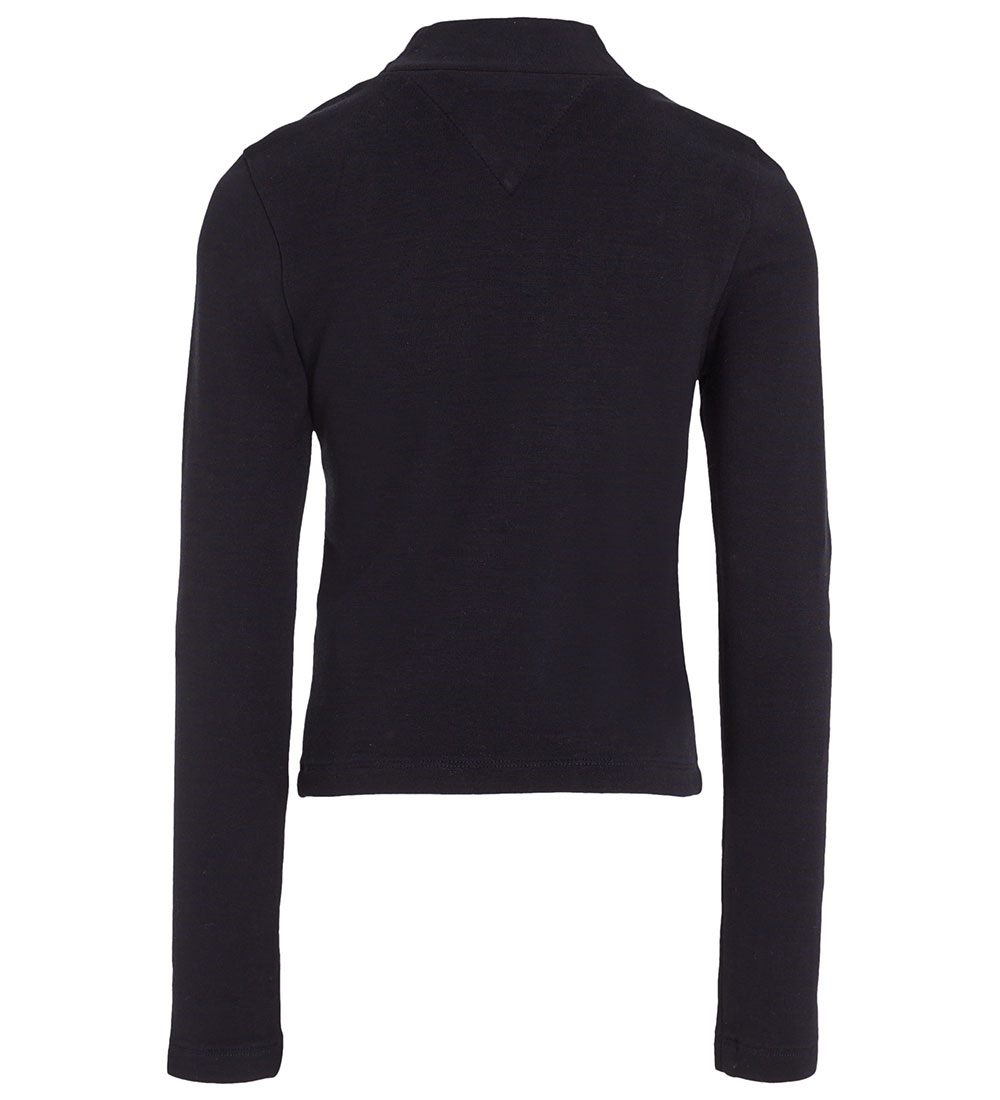 Tommy Hilfiger Blouse - Stripe Mock - Black w. Stripes