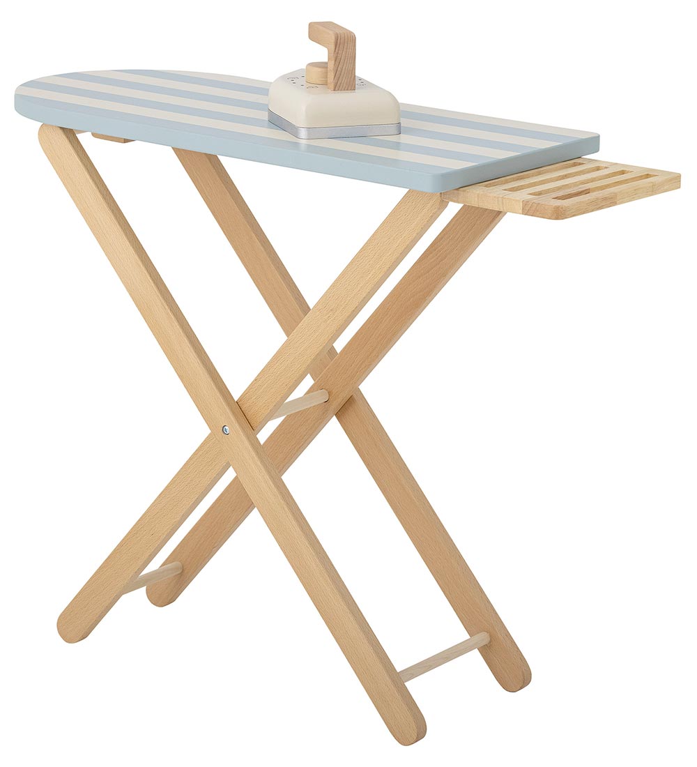 Bloomingville Mini Ironing board & iron - Wood - Sande - Blue
