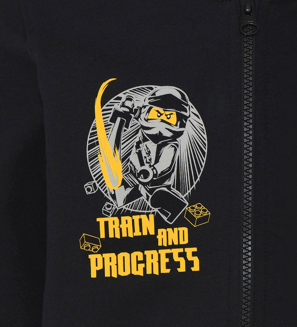 LEGO® Ninjago Cardigan m. Huva - LWStorm - Svart