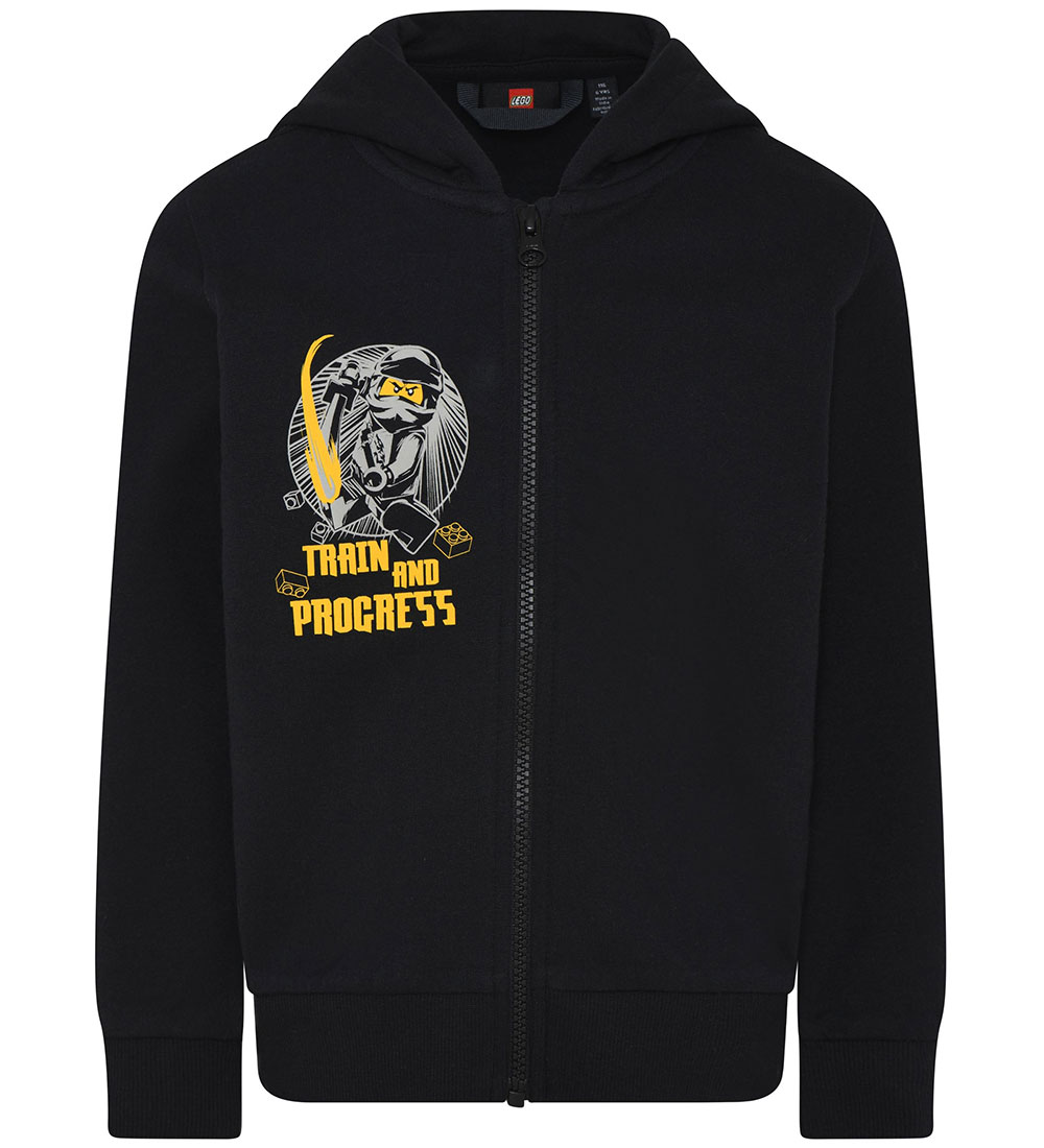 LEGO® Ninjago Cardigan m. Huva - LWStorm - Svart