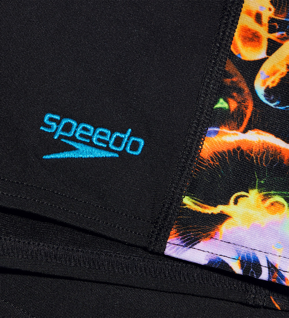 Speedo Sundskýla - Digital Panel Aqua Shorts - Svart/Appelsína