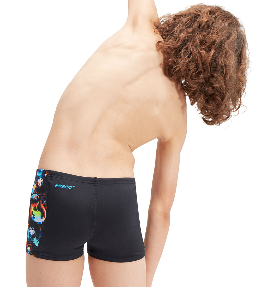 Speedo Sundskýla - Digital Panel Aqua Shorts - Svart/Appelsína