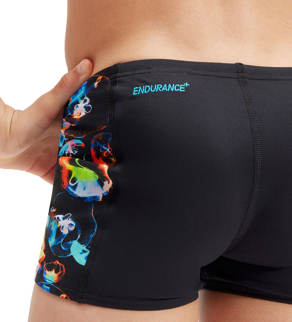 Speedo Sundskýla - Digital Panel Aqua Shorts - Svart/Appelsína