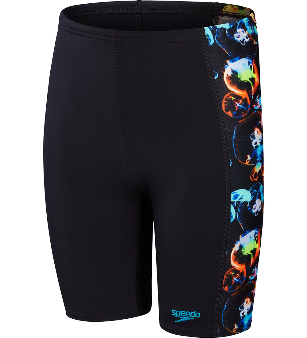 Speedo Badehose - Digital Panel Jammer - Schwarz/Orange