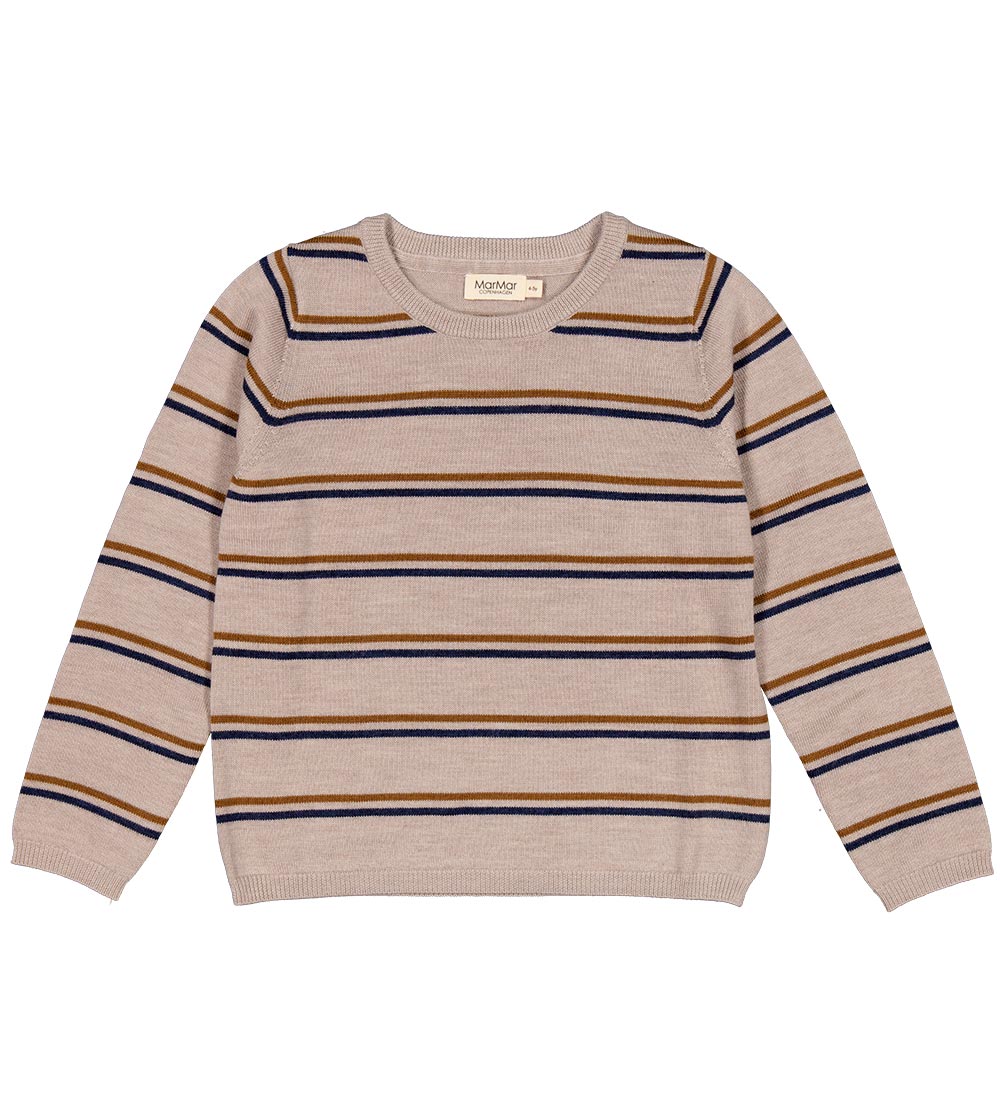 MarMar Blouse - Wool - Tano - Beige Stripe
