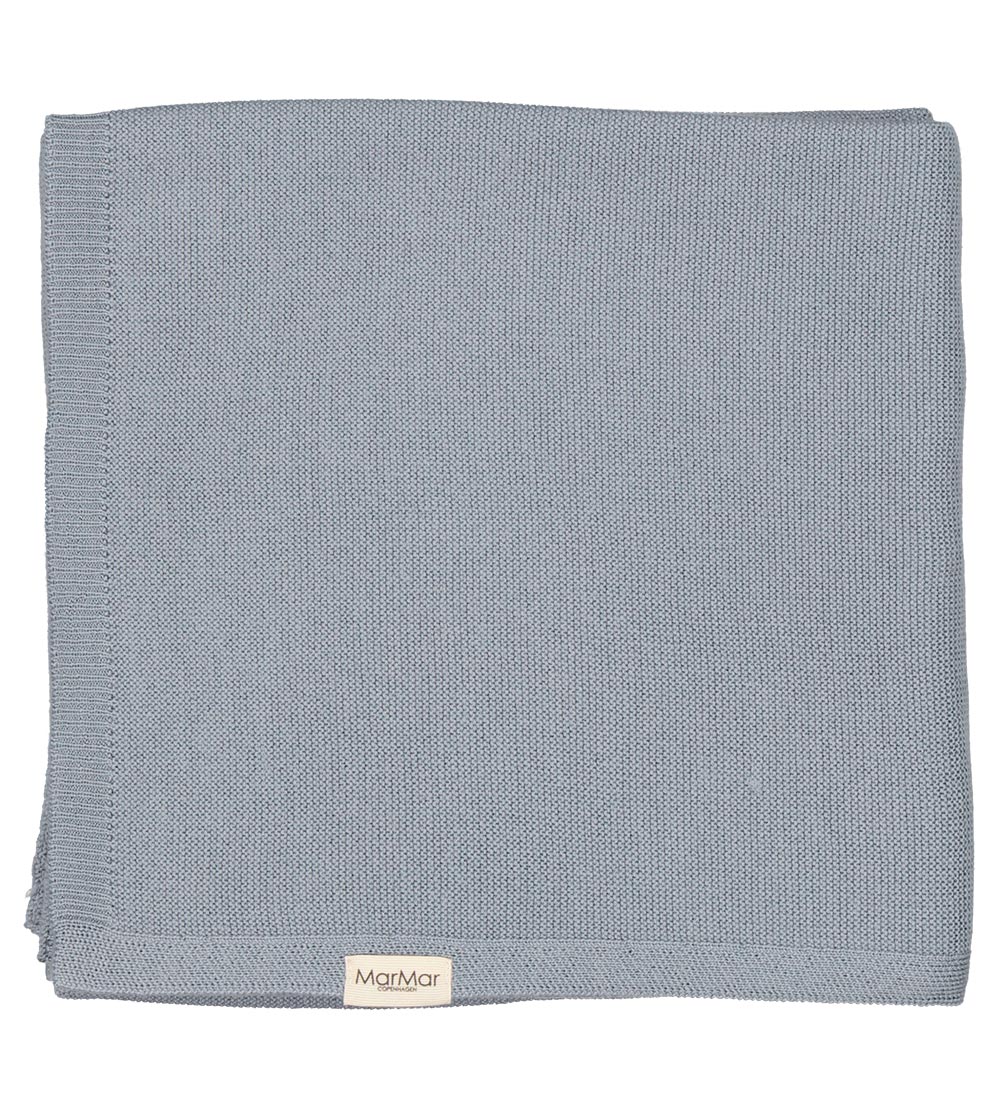 MarMar Wool Blanket - Alia - 80x90 cm - Monsoon Blue