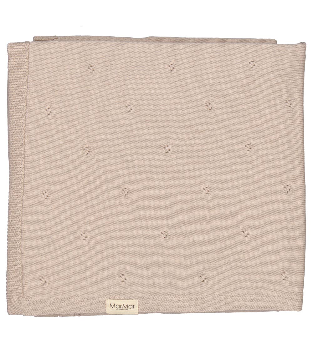 MarMar Wool Blanket - Alia - 80x90 cm - Cream Taupe