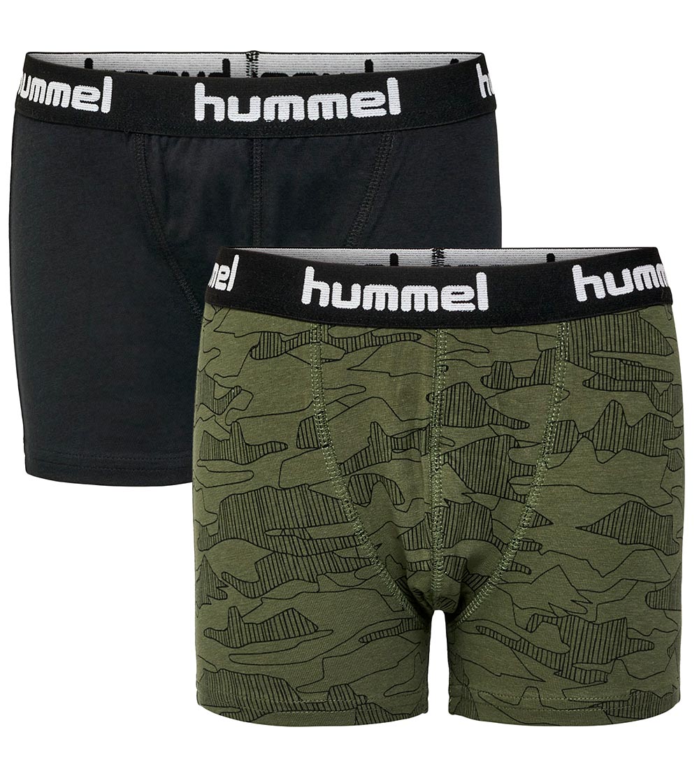 Hummel Boxers - 2-Pack - hmlNolan - Olive Night