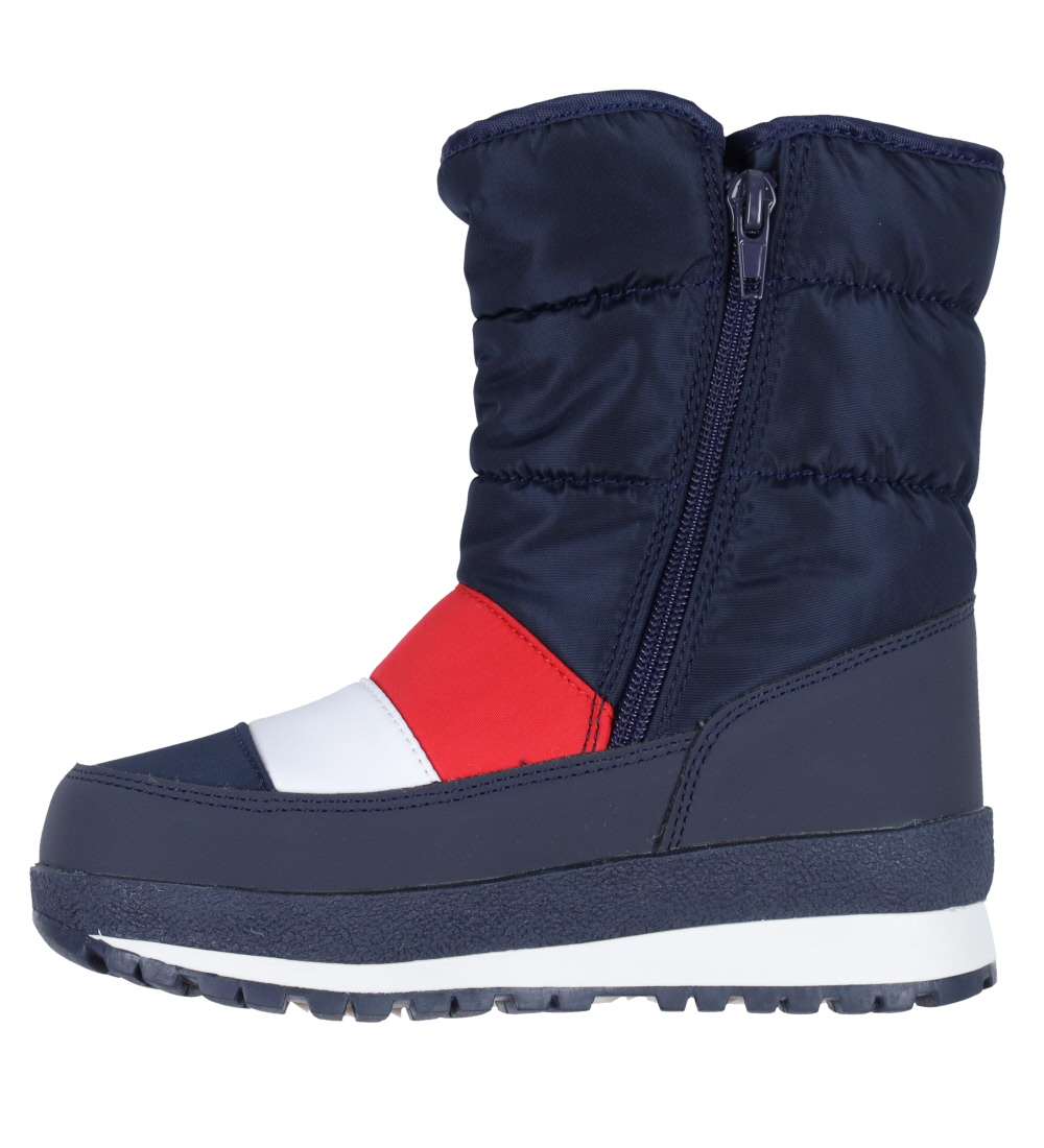 Tommy Hilfiger Winter Boots - Navy w. Red/White