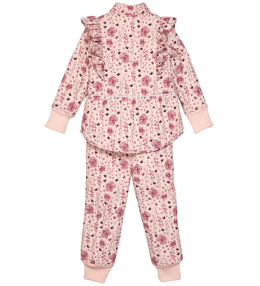 Vêtements Thermiques En Fant - Rose Dust av. Fleurs