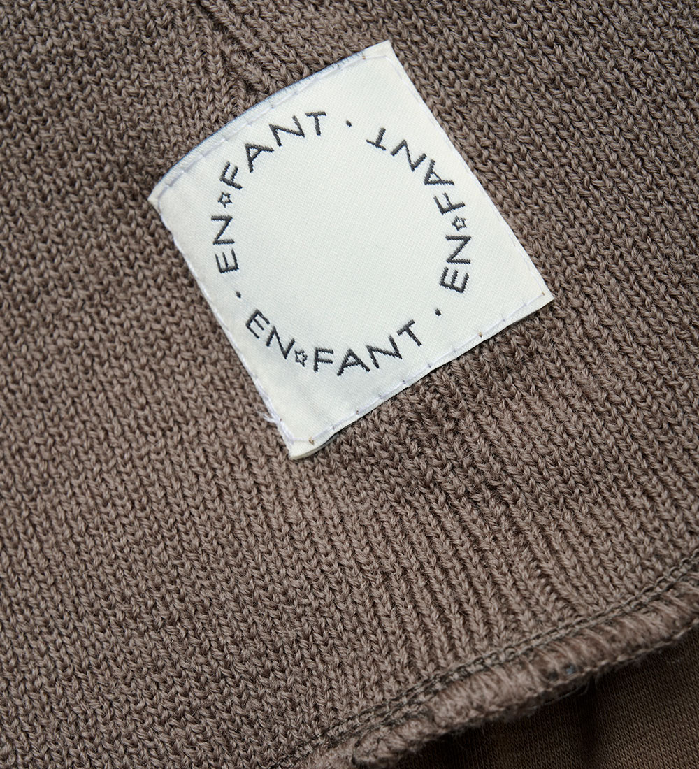 En Fant Balaclava - Wool/Cotton - 2-layer - Chocolate Chip w. Kv